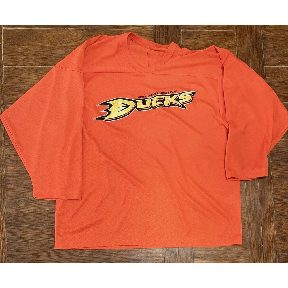 Vintage Anaheim Ducks Men’s Size L CCM Orange Blank Hockey Jersey